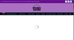 Desktop Screenshot of nicolesandler.com