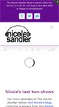 Mobile Screenshot of nicolesandler.com
